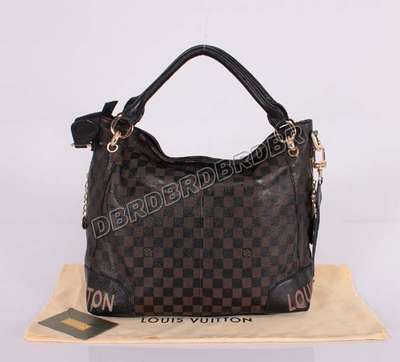 Discount Louis Vuitton Handbags Leather M98108 black/gray Wholesale