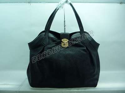 Discount Louis Vuitton Handbags Monogram Mahina M93078 black Wholesale