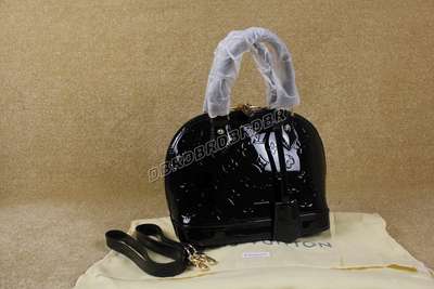 Discount Louis Vuitton Handbags Monogram Vernis M91606 Blk Wholesale