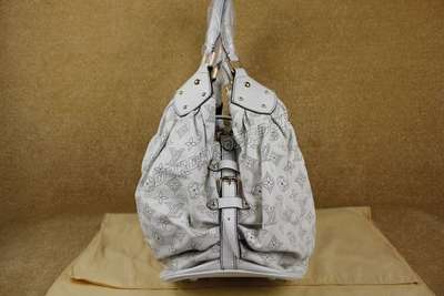 discount louis vuitton handbags monogram mahina m93441 beige white wholesale