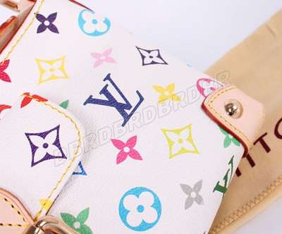 discount louis vuitton handbags monogram multicolore m40098 white wholesale