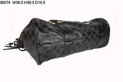 discount louis vuitton handbags leather 95874 black wholesale