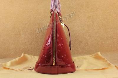 discount louis vuitton handbags monogram vernis m93596 red wholesale