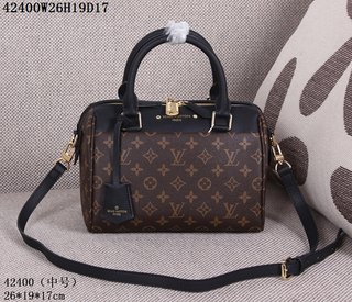 LV 42400 Monogram shoulder bag with black handle 35362