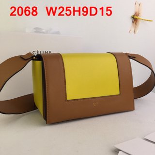 Celine 2068 Messenger bag Brown / yellow 41550