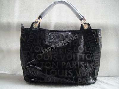 discount louis vuitton handbags leather 95097 black wholesale