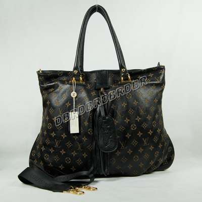 Discount Louis Vuitton Handbags Leather M45701 black Wholesale