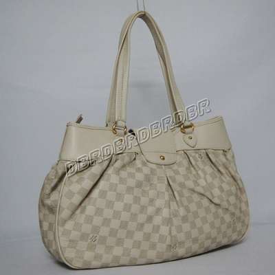 discount louis vuitton handbags leather n45714 beige white wholesale