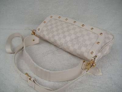 discount louis vuitton handbags leather n1057 beige white wholesale