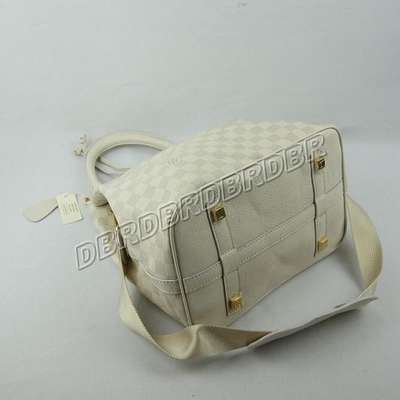 discount louis vuitton handbags leather n40356 white wholesale