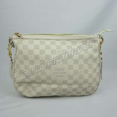 discount louis vuitton handbags leather n41295 beige white wholesale