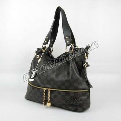 discount louis vuitton handbags leather n41298 black wholesale