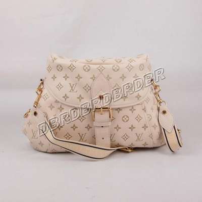 discount louis vuitton handbags leather m93183 beige white wholesale