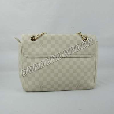 discount louis vuitton handbags leather n41410 beige white wholesale