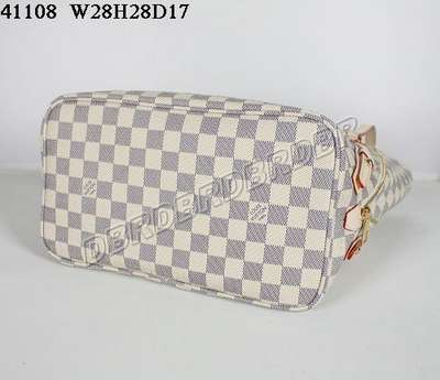 discount louis vuitton handbags damier azur canvas n41108 white wholesale