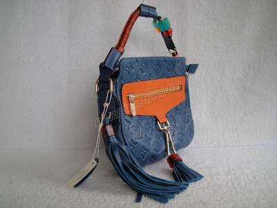 discount louis vuitton handbags leather m95383 blue wholesale