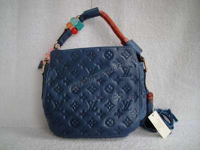 discount louis vuitton handbags leather m95383 blue wholesale