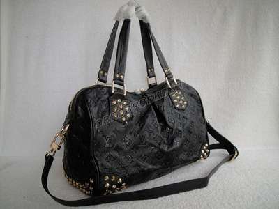 discount louis vuitton handbags leather m40319 black wholesale