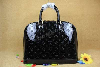 discount louis vuitton handbags monogram vernis m93625 black wholesale