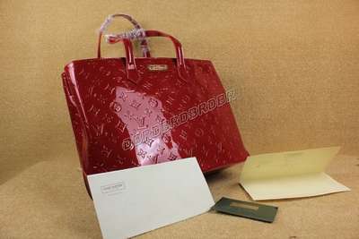 discount louis vuitton handbags monogram vernis m91649 red wholesale