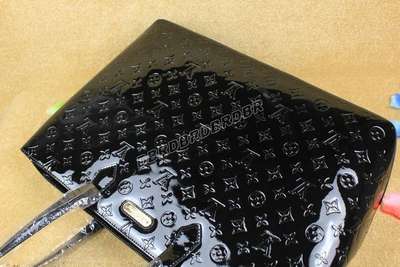 discount louis vuitton handbags monogram vernis m91649 black wholesale