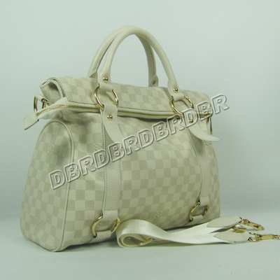 discount louis vuitton handbags leather n41232 beige white wholesale