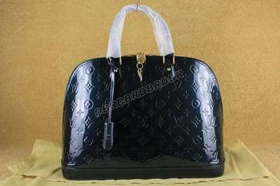 discount louis vuitton handbags monogram vernis m93625 blue wholesale