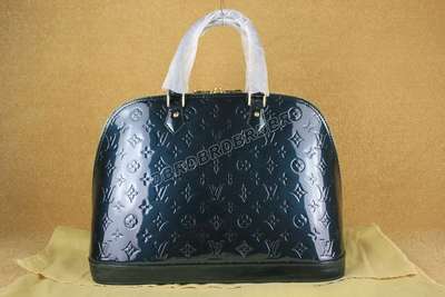 discount louis vuitton handbags monogram vernis m93625 blue wholesale