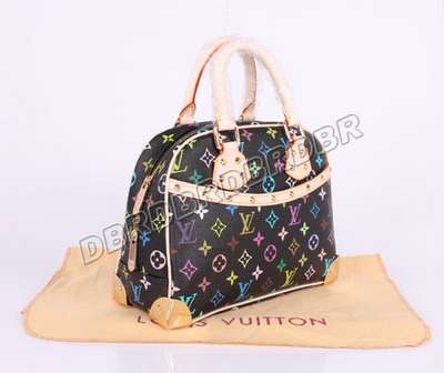 discount louis vuitton handbags monogram multicolore m92662 black pink wholesale