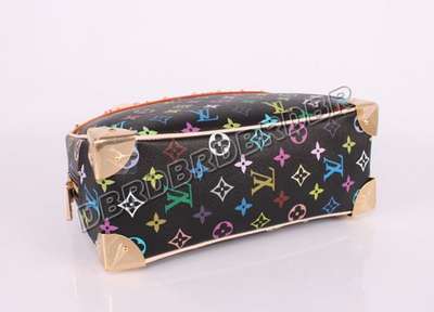 discount louis vuitton handbags monogram multicolore m92662 black pink wholesale