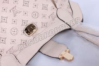 discount louis vuitton handbags monogram mahina m93465 beige white wholesale