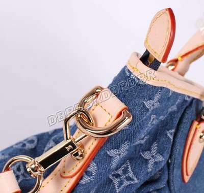 discount louis vuitton handbags monogram denim m95349 blue wholesale