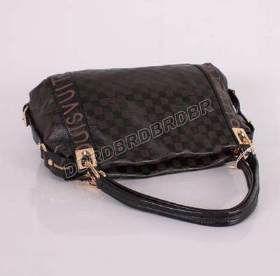 discount louis vuitton handbags leather m96698 black/gray wholesale