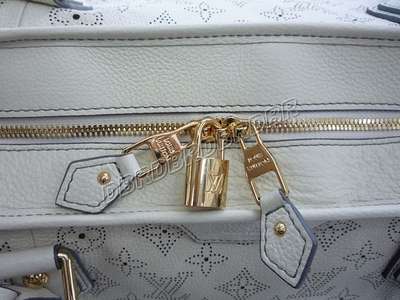 discount louis vuitton handbags monogram mahina m93178 beige white wholesale