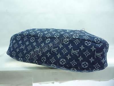 discount louis vuitton handbags monogram denim m40496 gray wholesale