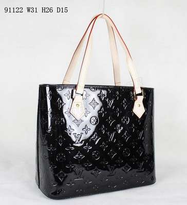 discount louis vuitton handbags monogram vernis m91122 black wholesale