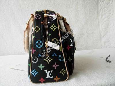 discount louis vuitton handbags monogram multicolore m40026 black wholesale