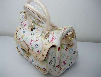 discount louis vuitton handbags monogram multicolore m40126 white wholesale